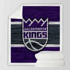 Sacramento Kings Logo Sherpa Fleece Blanket
