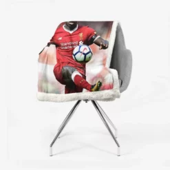 Sadio Mane dependable Football Sherpa Fleece Blanket 2