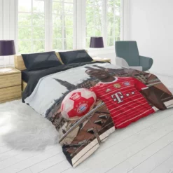 Sadio Mane determined Football Duvet Cover 1