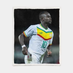 Sadio Mane ethical Football Senegal Sherpa Fleece Blanket 1