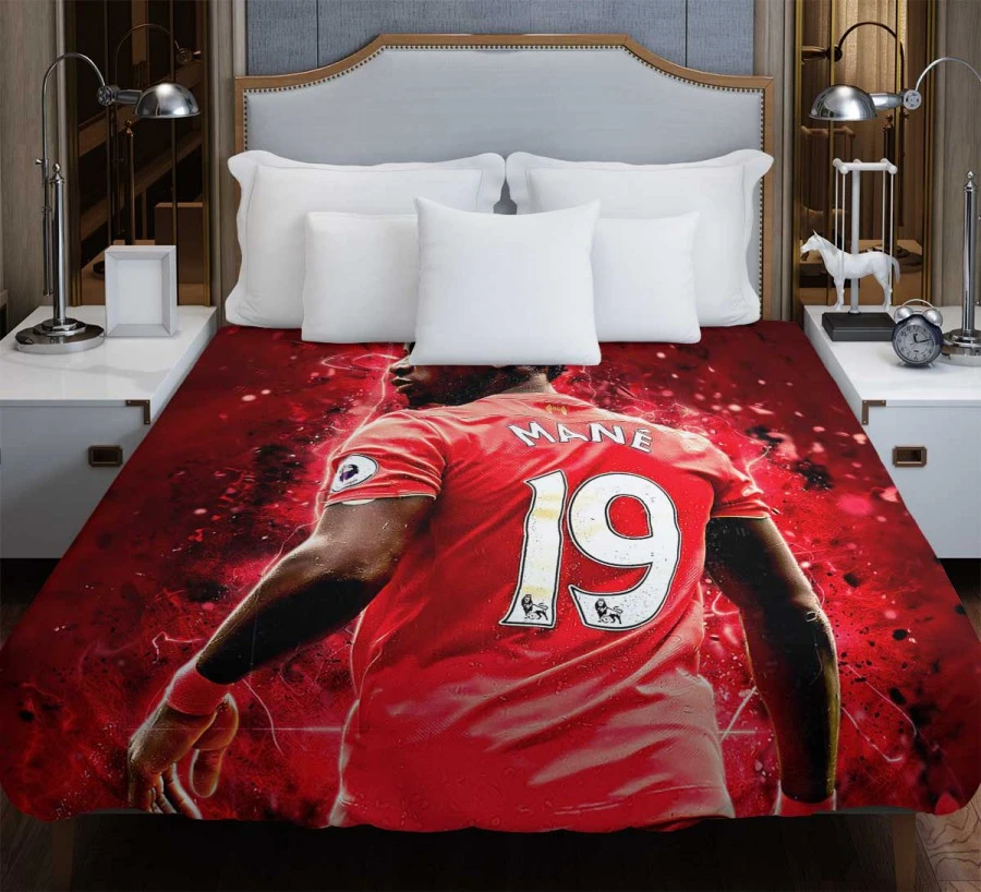 Sadio Mane fastidious Football Duvet Cover