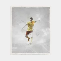 Samir Nasri Football Player Sherpa Fleece Blanket 1