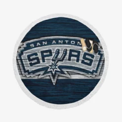 San Antonio Spurs NBA Logo Round Beach Towel