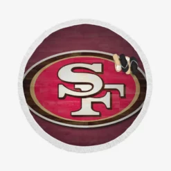 San Francisco 49ers Exciting NFL Team Round Beach Towel