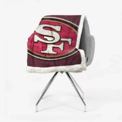 San Francisco 49ers Exciting NFL Team Sherpa Fleece Blanket 2