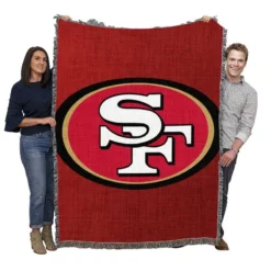San Francisco 49ers Logo Woven Blanket