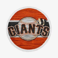 San Francisco Giants MLB Round Beach Towel