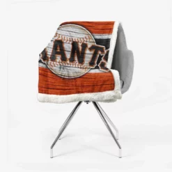 San Francisco Giants MLB Sherpa Fleece Blanket 2