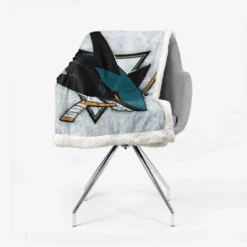 San Jose Sharks Exellelant NHL Sherpa Fleece Blanket 2