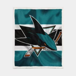 San Jose Sharks NHL Sherpa Fleece Blanket 1