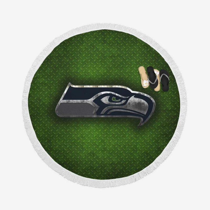 Seattle Seahawks Excellent NFL Team Round Beach Towel