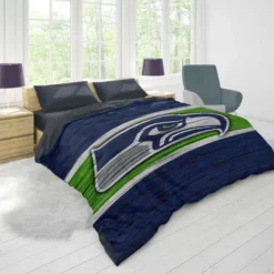 Seattle Seahawks Team Logo Duvet Cover 1