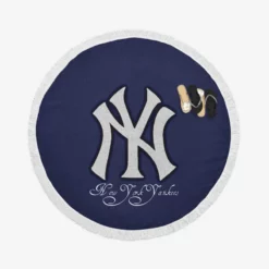 Sensational American MLB Club Yankees Round Beach Towel