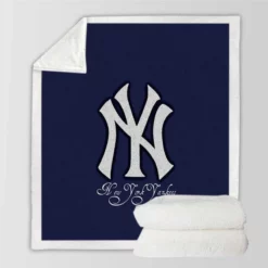 Sensational American MLB Club Yankees Sherpa Fleece Blanket