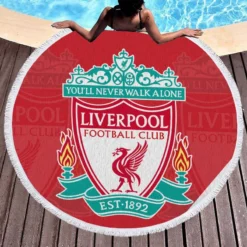 Sensational British Football Club Liverpool FC Round Beach Towel 1