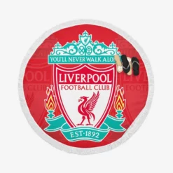 Sensational British Football Club Liverpool FC Round Beach Towel