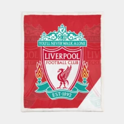 Sensational British Football Club Liverpool FC Sherpa Fleece Blanket 1