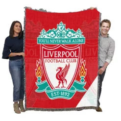 Sensational British Football Club Liverpool FC Woven Blanket