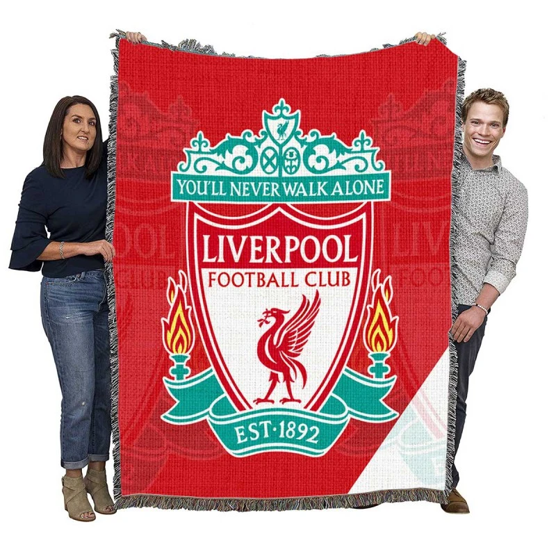 Sensational British Football Club Liverpool FC Woven Blanket