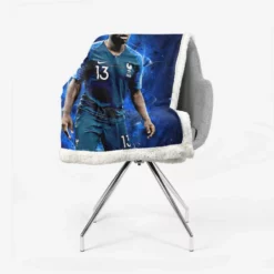 Sensational France Football Player N Golo Kante Sherpa Fleece Blanket 2