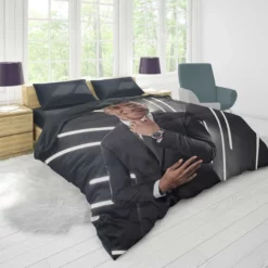 Sensational French Football Player Kylian Mbappe Lottin Duvet Cover 1