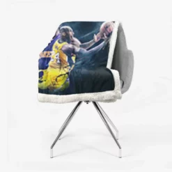Sensational NBA Basketball Player Kobe Bryant Sherpa Fleece Blanket 2