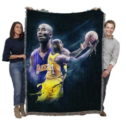 Sensational NBA Basketball Player Kobe Bryant Woven Blanket