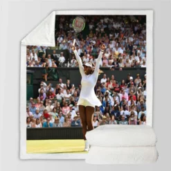 Serena Williams Excellent Tennis Player Sherpa Fleece Blanket