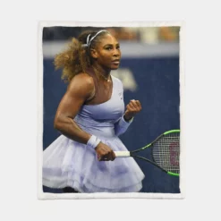 Serena Williams Wimbledon Player Sherpa Fleece Blanket 1