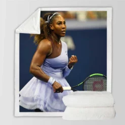 Serena Williams Wimbledon Player Sherpa Fleece Blanket