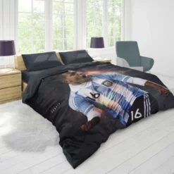 Sergio Aguero Argentina Soccer Player Duvet Cover 1