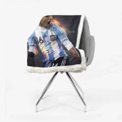 Sergio Aguero Argentina Soccer Player Sherpa Fleece Blanket 2