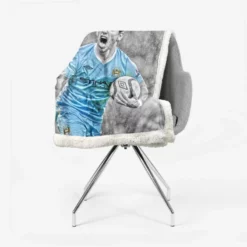 Sergio Aguero Dependable City Soccer Player Sherpa Fleece Blanket 2