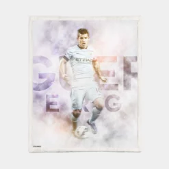 Sergio Aguero Elite Manchester City Sports Player Sherpa Fleece Blanket 1