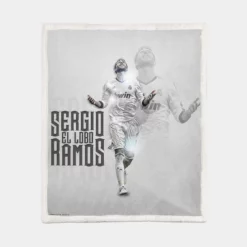 Sergio Ramos Copa Eva Duarte Footballer Sherpa Fleece Blanket 1