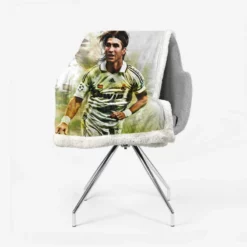 Sergio Ramos Copa de la Liga Soccer Player Sherpa Fleece Blanket 2