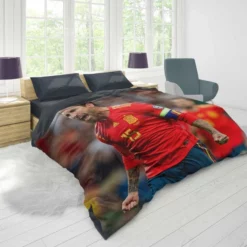 Sergio Ramos Motivational Football Player Duvet Cover 1