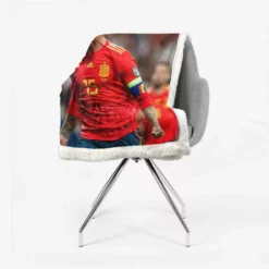 Sergio Ramos Motivational Football Player Sherpa Fleece Blanket 2