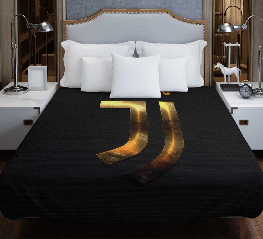 Serie A Football Club Juve Logo Duvet Cover