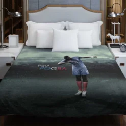 Sharp French Football Player Paul Pogba Duvet Cover