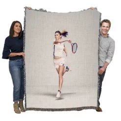 Simona Halep Hulking Tennis Woven Blanket
