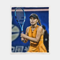 Sofia Kenin Popular Tennis Player Sherpa Fleece Blanket 1