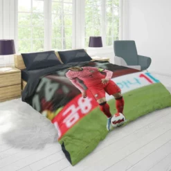 Son Heung Min Korean Fotballer Duvet Cover 1