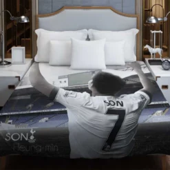 Son Heung Min Popular Football Player Duvet Cover