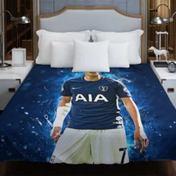 Son Heung Min Tottenham Football Player Duvet Cover