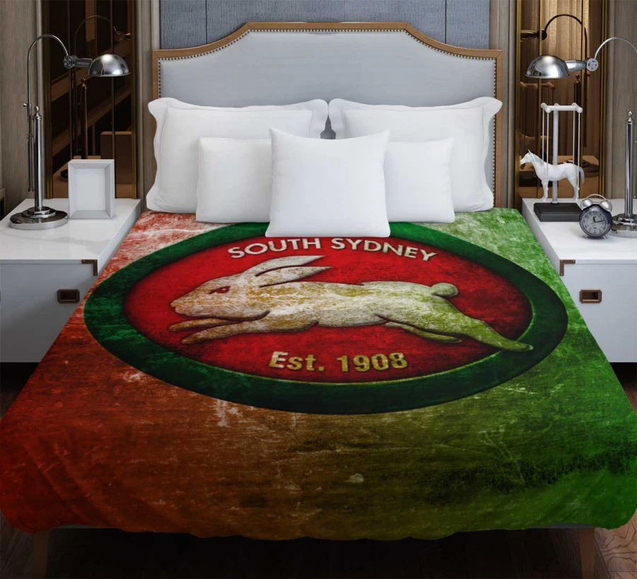 South Sydney Rabbitohs Logo Duvet Cover