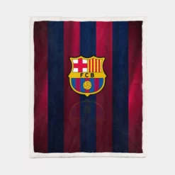 Spanish Football Club FC Barcelona Sherpa Fleece Blanket 1