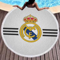 Spanish Football Club Real Madrid Round Beach Towel 1