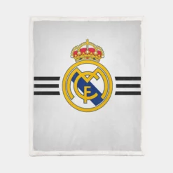 Spanish Football Club Real Madrid Sherpa Fleece Blanket 1