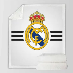 Spanish Football Club Real Madrid Sherpa Fleece Blanket